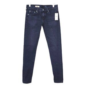 NWT AG Adriano Goldschmied Dark Wash Relaxed Skinny Jeans 27